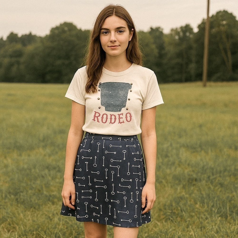 Banana Republic Navy Blue Skater Skirt Size 4